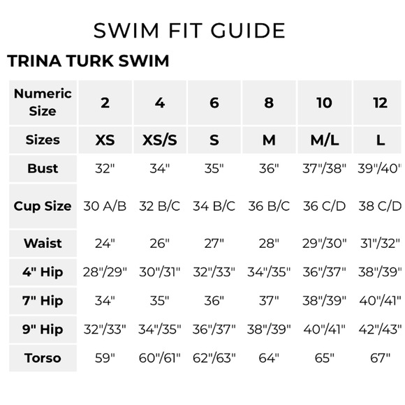 NEW Trina Turk Sunray Chrocet Bikini Swimsuit Bandeau Top Tie Bottoms Size 12 - Picture 8 of 10